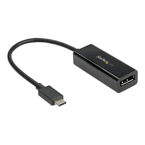 STARTECH CDP2DP14B CAVO ADATTATORE CONVERTITORE DA USB-C MASCHIO A DISPLAYPORT 1.4 4K 120Hz 8K 60Hz FEMMINA NERO