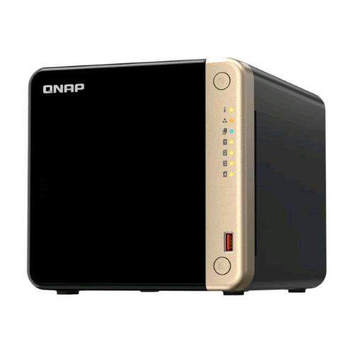 QNAP TS-464-8G NAS 4 BAY INTEL CELERON N5095 2.9GHz RAM 8GB SATA III DISCHI SUPPORTATI HDD-SSD 2.5" 3.5" M.2 RAID 0, 1, 5, 6, 10, JBOD - 2.5 GIGABIT ETHERNET USB