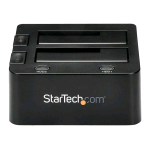 STARTECH SDOCK2U33 DOCKING STATION DUAL-BAY HDD HOT SWAP 2.5"-3.5" SATA III USB 3.0 NERO