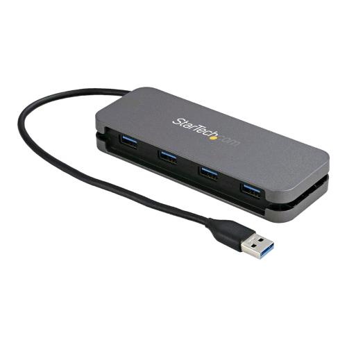 STARTECH HUB HB30AM4AB HUB USB-A 4 x USB-A 3.2 Gen 1 5Gbps ALTA VELOCITA' ALIMENTATO VIA BUS GRIGIO