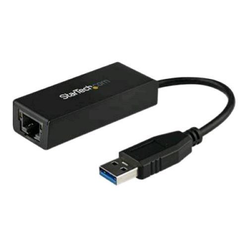STARTECH USB31000S CAVO ADATTATORE USB-A 3.0 MASCHIO A ETHERNET RJ-45 GIGABIT 10/100/1000 FEMMINA NERO