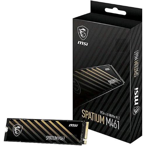 MSI SPATIUM M461 SSD 1.000GB M.2 2280 NVMe PCI Express 4.0 LETTURA 5.000 MB/s SCRITTURA 3.200 MB/s 3D NAND