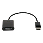 HP DISPLAYPORT TO DVI ADAPTER ADATTATORE DISPLAYPORT (M) A DVI-D (F) NERO