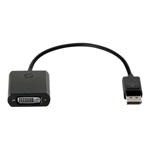 HP DISPLAYPORT TO DVI ADAPTER ADATTATORE DISPLAYPORT (M) A DVI-D (F) NERO