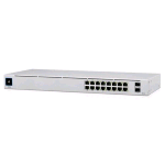 UBIQUITI USW-16-POE-EU SWITCH GESTITO L2 16 PORTE LAN GIGABIT 10/100/1000 DI CUI 8 PoE 42 W + 2 SFP MONTABILE A RACK