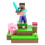 PALADONE STEVE DIORAMA LIGHT LAMPADA DA TAVOLO MINECRAFT FIGURAL