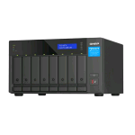 QNAP TVS-H874 NAS CHASSIS TOWER i7 12 CORE RAM 32GB-8 BAY HDD/SSD 3.5"-LAN 10/100/1000/2500/10000 Mbps NERO