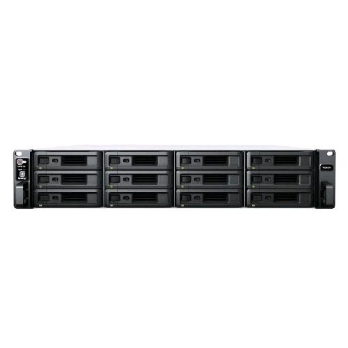 SYNOLOGY RACKSTATION RS2423+ NAS CHASSIS RACK 2U AMD RYZEN V1780B 3.35GHz RAM 8GB-12 BAY HDD/SSD 2.5"/3.5"-LAN 10/100/1000/10000 Mbps COLORE NERO/GRIGIO
