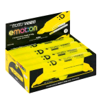 TRATTO VIDEO EMOTION EVIDENZIATORE PUNTA A SCALPELLO 1/5 mm GIALLO CONF 12 Pz.