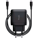 TRUST MAXO CARICABATTERIE DA RETE USB-C 45W RICARICA RAPIDA 1xUSB-C + CAVO USB-C 2MT NERO 
