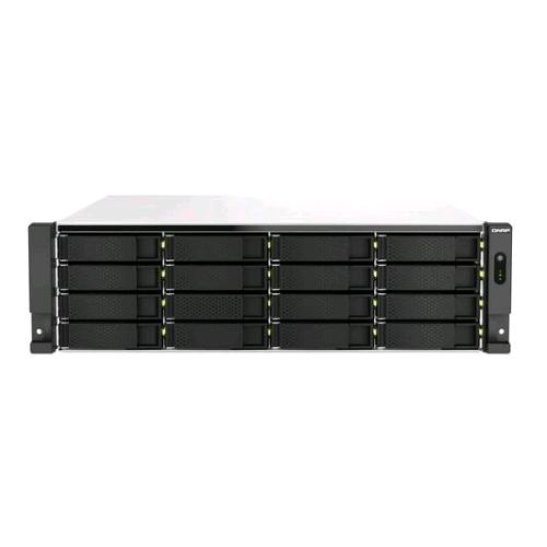 QNAP TS-H2287XU-RP NAS CHASSIS RACK 3U XEON E-2378 2.6GHz RAM 64GB-16+6 BAY HDD/SSD 2.5"/3.5"-LAN 100/1000/2500 Mbps BLACK