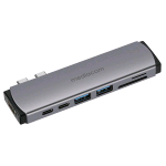 MEDIACOM MD-M201 DOCKING STATION 2 x USB-A 3.1 - 1 x USB-C CON ALIMENTAZIONE - 1 x HDMI 19 PIN  3840 x 2160 30Hz - 1 x SDXC MEMORY CARD - 1 x MICROSD IN ALLUMINIO