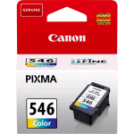 CANON CL-546 CARTUCCIA INCHIOSTRO TRICROMIA CIANO MANGENTA GIALLO 8 ML PER PIXMA PIXMA TR4551, TR4650, TR4651, TS3350, TS3351, TS3352, TS3355, TS3450, TS3451, TS3452