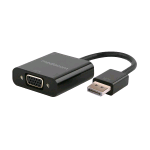 MEDIACOM MD-M300 CAVO ADATTATORE VIDEO DA DISPLAYPORT 20 PIN MASCHIO A VGA HD-15 FILETTATO FEMMINA NERO
