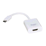 LINK LKADAT80 ADATTATORE VIDEO DA USB-C 3.1 GEN 1 MASCHIO A HDMI ULTRA HD 4K FEMMINA BIANCO