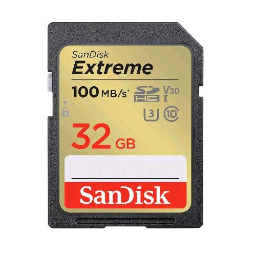 SANDISK MEMORY CARD EXTREME DA 32GB + RESCUEPRO DELUXE FINO A 100 MB/s UHS-I CLASSE 10 U3 V30 