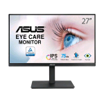 ASUS VA27EQSB EYE CARE 27" LED IPS FULL HD 16:9 75Hz 5MS CONTRASTO 1000:1 LOW BLUE LIGHT HUB USB VGA HDMI DISPLAYPORT 2xUSB ALTOPARLANTI INCORPORATI BLACK