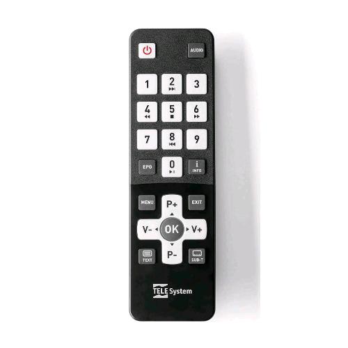 TELESYSTEM FACILE/02/UNICO TELECOMANDO ORIGINALE PER I DECODER DIGITALI TERESTRI FACILE/02 FACILE STEALTH/02 UNICO/01 UNICO/02 BLACK 