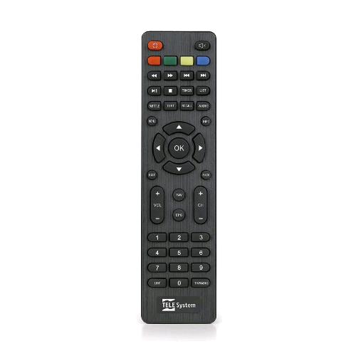 TELESYSTEM TS6105 TELECOMANDO ORIGINALE PER IL DIGITALE TERESTRE TS6105 T2HEVC BLACK 