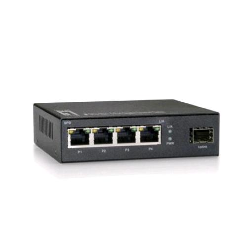 LEVEL ONE GEU-0521 SWITCH DI RETE NON GESTITO GIGABIT ETHERNET 10/100/1000 4 PORTE RJ-45 1xPORTA SFP GIGABIT GREY 