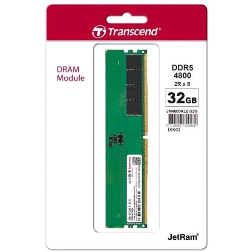 TRANSCEND JETRAM 32GB DDR5 4.800MHz CL 40 DIMM