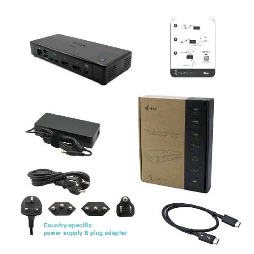 I-TEC DOCKING STATION THUNDERBOLT3/USB-C DUAL DISPLAY PORT 4K DOCKING STATION + POWER DELIVERY 85W NERO