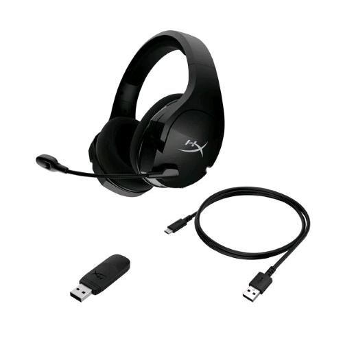 HYPERX CLOUD STINGER CORE CUFFIE GAMING WIRELESS CON MICROFONO LEGGERE 7.1 DTS HEADPHONE X SPATIAL AUDIO BLACK