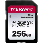 TRANSCEND MEMORY CARD 256GB SD CARD UHS-I U3 A2 ULTRA PERFORMANCE 