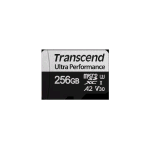 TRANSCEND MEMORY CARD 256GB MICROSD W/ ADAPTER UHS-I U3 A2 ULTRA PERFORMANCE 