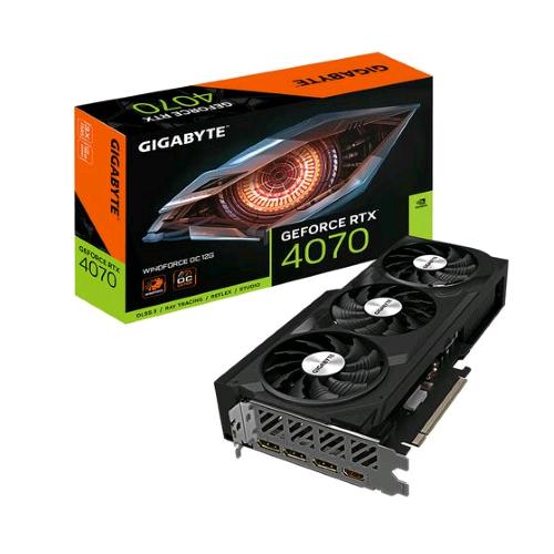 GIGABYTE GEFORCE RTX 4070 WINDFORCE OC SCHEDE GRAFICA 12GB GDDR6X DLSS 3 HDMI 3xDISPLATPORT PCi Ex 4.0 16x