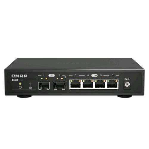 QNAP QSW-2104-2S SWITCH DI RETE NON GESTITO 4 PORTE RJ-45 2.5G ETHERNET COLORE NERO