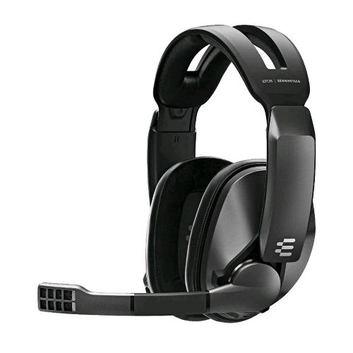 EPOS SENNHEISER GSP 370 CUFFIE GAMING WIRELESS CON MICROFONO CANCELAZIONE DEL RUMORE FLIPTO MUTE AUDIO DIGITAL SURROUND 7.1 100 ORE DI AUTONOMIA COMPATIBILI CON PC MAC PS4 PS5 BLACK