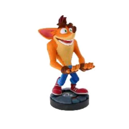 EXQUISITE GAMING CABLE GUY NEW CRASH BANDICOOT 20 CM SUPPORTO PER TELEFONO/CONTROLLER CON CAVO MICRO USB 2 MT 