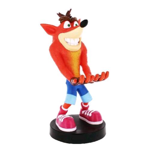 EXQUISITE GAMING CABLE GUY NEW CRASH BANDICOOT TRILOGY 20 CM SUPPORTO PER TELEFONO/CONTROLLER CON CAVO MICRO USB 2 MT 