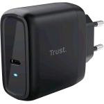 TRUST MAXO CARICABATTERIE DA RETE FAST CHARGE 65W USB-C CAVO 2 MT NERO