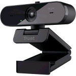 TRUST TAXON WEBCAM QHD 2K 2560 x 1440p AUTOFOCUS LENTE GRANDANGOLARE 2 MICROFONI FILTRO PRIVACY PER Skype, Teams, Zoom, Computer, Laptop, Mac NERO