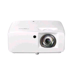 OPTOMA ZW350ST VIDEOPROIETTORE LASER WXGA DLP DURA CORE 3600 LUMEN POSIZIONE VERTICALE E 360° CONTRASTO 300.000 2xHDMI 1xUSB-A 1xAUDIO 3.5MM 1xRS232 1xRJ45 IPX6 ALTOPARLANTE BIANCO 