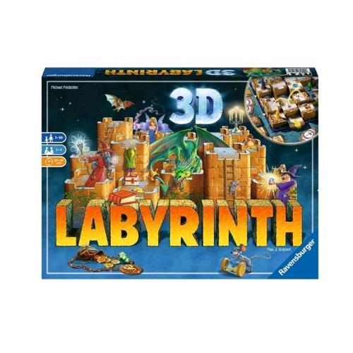 RAVENSBURGER LABIRINTO 3D  GIOCO DA TAVOLO DA 2 A 4 GIOCATORI 7+ ANNI