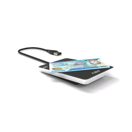 ADJ CR001 LETTORE SMART CARD RFID NFC PER CARTE CIE 3.0 CONTACTLESS 13.56MHz LETTURA 424 Kbps USB NERO