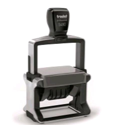 TRODAT PROFESSIONAL 5480 TIMBRO DATARIO PERSONALIZZABILE AUTOINCHIOSTRANTE CON TESTO COMMERCIALE 
