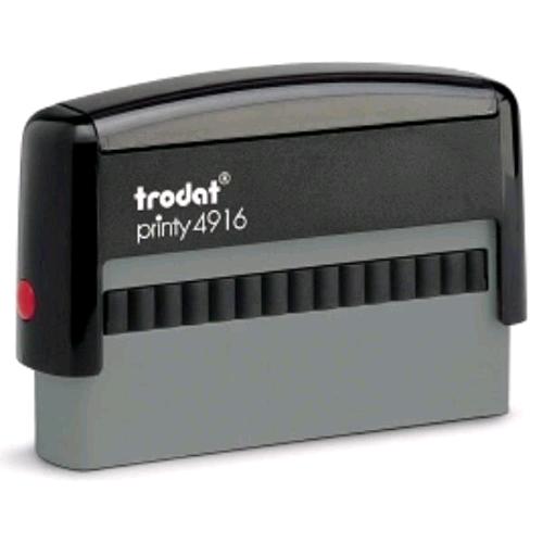 TRODAT PRINTY 4916 TIMBRO DI TESTO PERSONALIZZABILE AUTOINCHIOSTRANTE PIASTRA 10X70 mm 