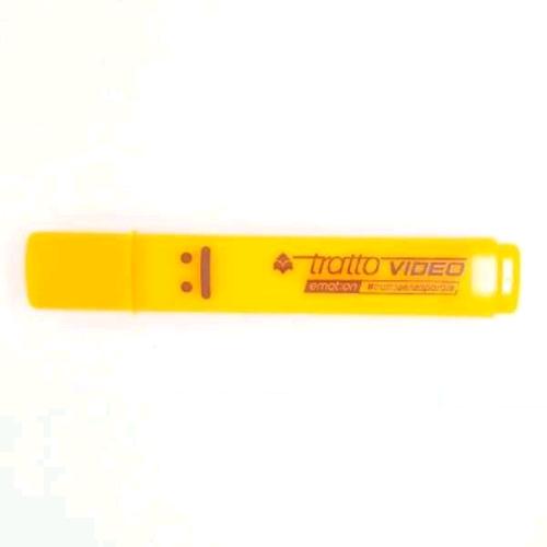 TRATTO VIDEO EMOTION  EVIDENZIATORE PUNTA A SCALPELLO 1/5 mm ARANCIO FLUO CONF 12 Pz.