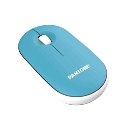 PANTONE PT-MS001G1 MOUSE OTTICO WIRELESS CON FUNZIONALITA' SLIENT CLICK RICEVITORE WIRELESS NANO IT COLECTION AZZURRO 