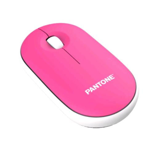 PANTONE PT-MS001P1 MOUSE OTTICO WIRELESS CON FUNZIONALITA' SLIENT CLICK CON RICEVITORE WIRELESS NANO IT COLECTION PINK