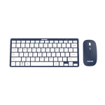 PANTONE PT-KB09N KIT TASTIERA CON MOUSE OTTICO WIRELESS 3 TASTI RICEVITORE WIRELESS NANO LAYOUT ITALIANO BLU NAVY