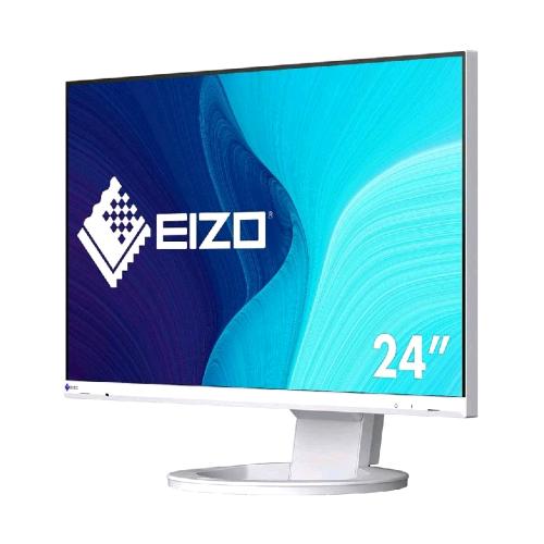 EIZO FLEXSCAN EV2490-WT 24.1" LED IPS FULL HD 16:9 60Hz 5MS CONTRASTO 1.000:1 HUB USB DISPLAYPORT HDMI PIVOT HUB USB-C ALTOPARLANTI INCORPORATI BIANCO