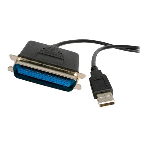 STARTECH CAVO ADATTATORE DA USB-A 2.0 A PORTA PARALLELA IEEE-1284 PER STAMPANTE MASCHIO/MASCHIO 1.8 MT NERO
