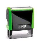 TRODAT PRINTY 4912 TIMBRO DI TESTO PERSONALIZZABILE AUTOINCHIOSTRANTE AUTOCOMPONIBILE VERDE