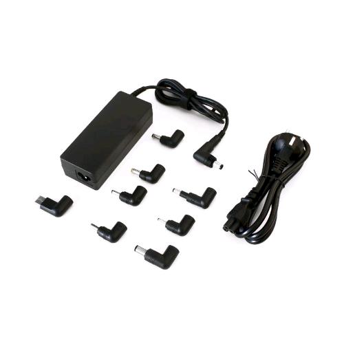 TECHMADE TM-AFUA09 ALIMENTATORE UNIVERSALE PER NOTEBOOK 90W 8 TIPS + 1 AGGUIUNTIVA NERO BULK