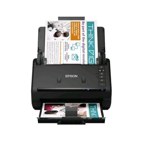 EPSON WORKFORCE ES-500WII SCANNER A4 WIRELESS CON FRONTE/RETRO AUTOMATICO USB 3.0 300 DPI WI-FI DIRECT BLACK
